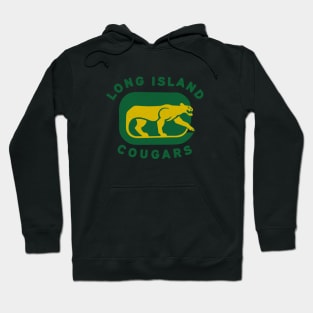 Defunct Long Island Cougars NAHL Hockey 1973 Hoodie